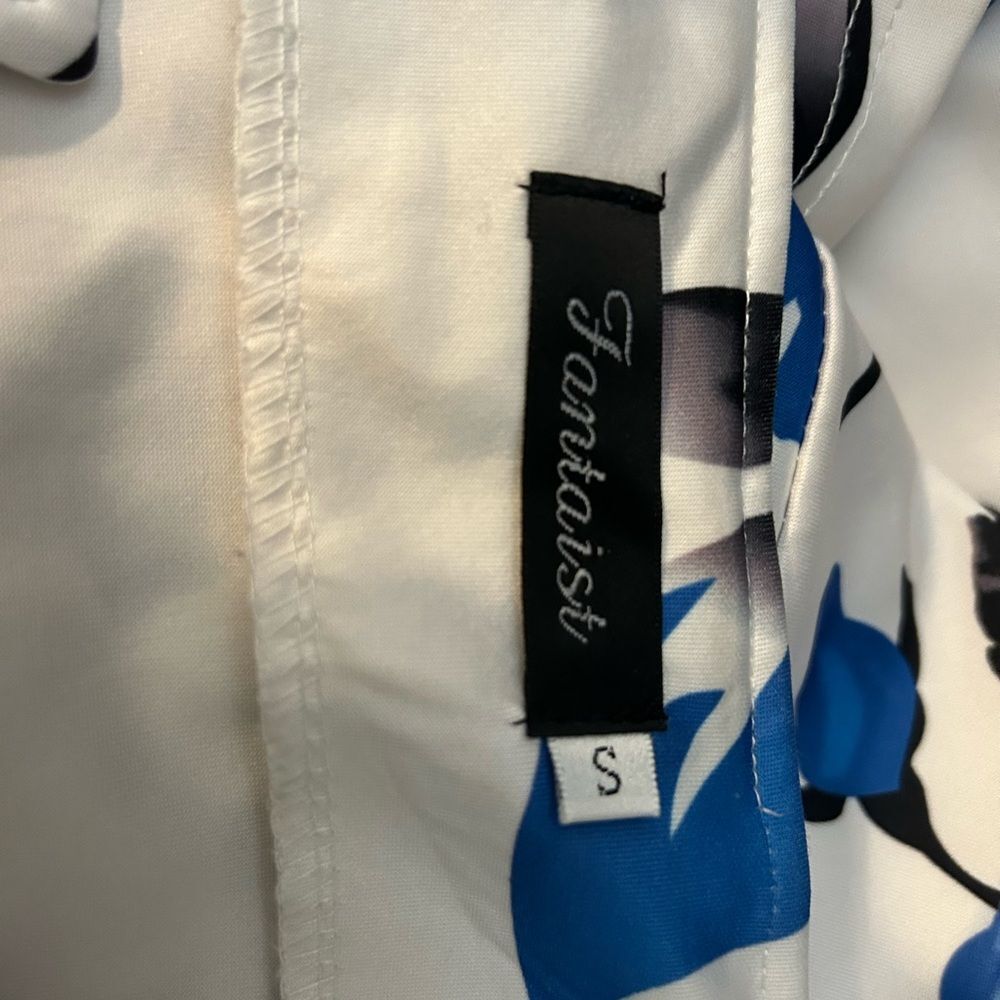 Blue floral Mini dress - Picture 3 of 5